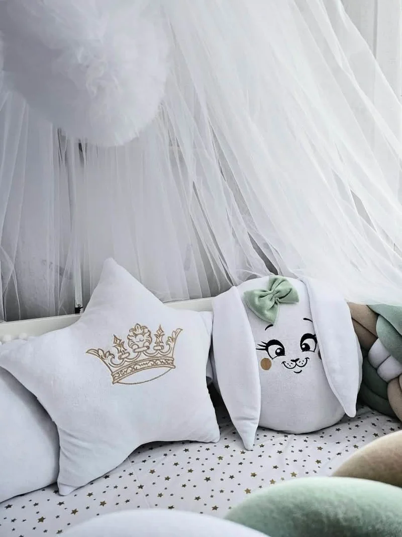 Baby Bedding Set Luxury - Cloud Face, Star & Bunny