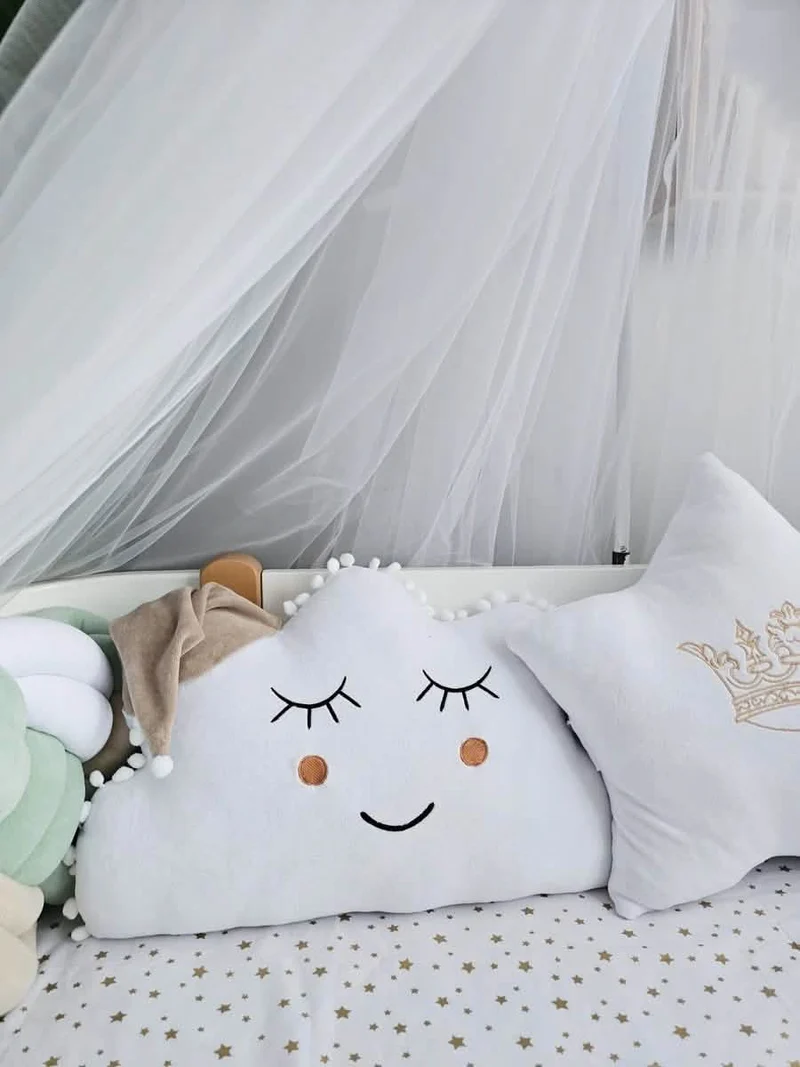 Baby Bedding Set Luxury - Cloud Face, Star & Bunny