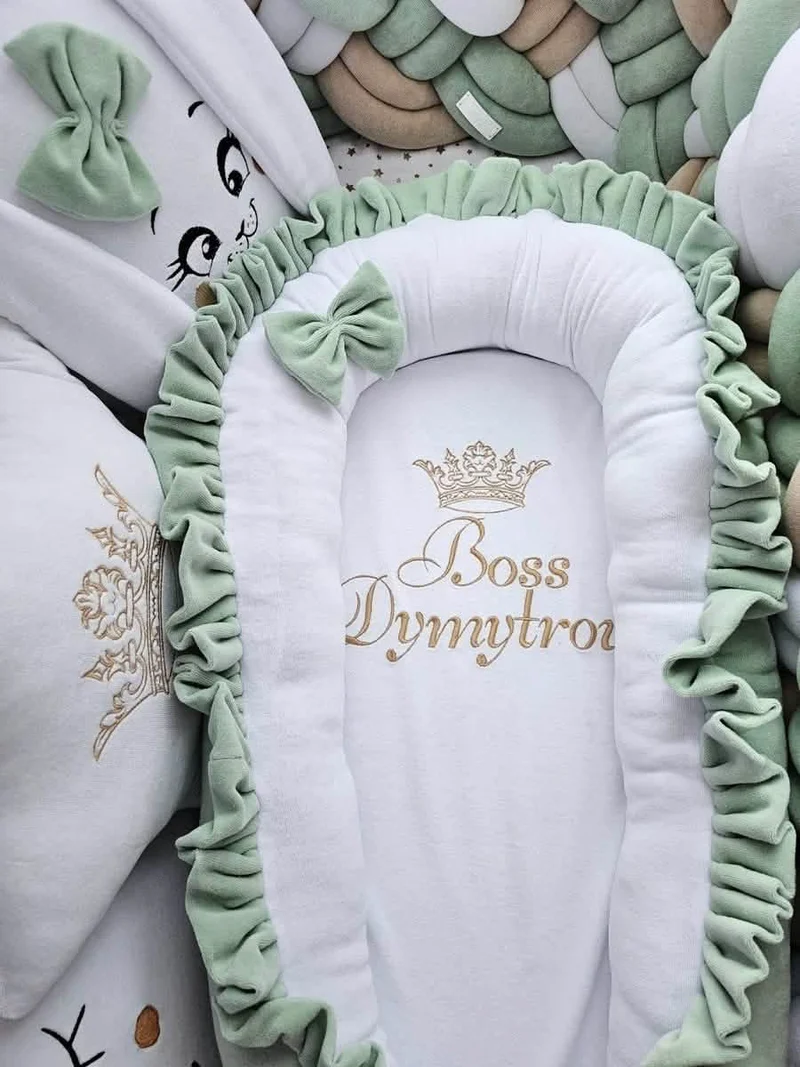 Baby Bedding Set Luxury - Cloud Face, Star & Bunny