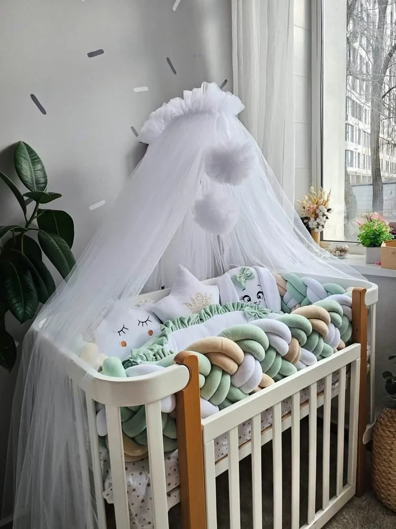 Baby Bedding Set Luxury - Cloud Face, Star & Bunny