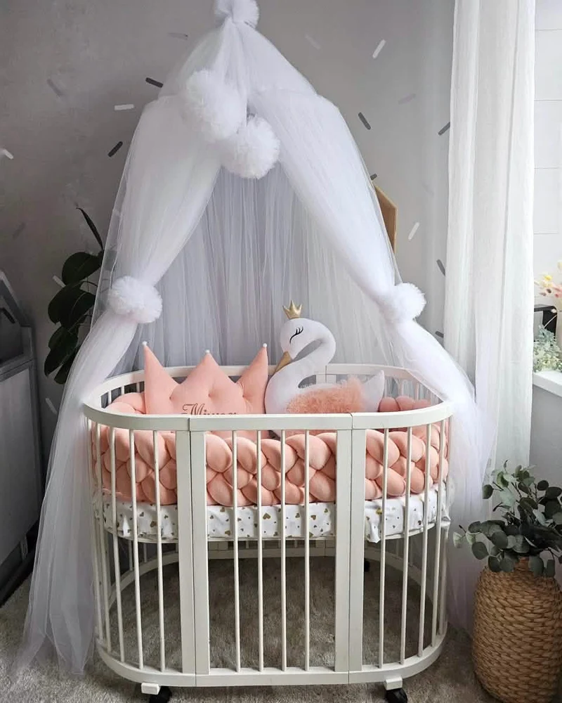 Baby Girl Bedding Set Luxury - Princess Swan & Crown