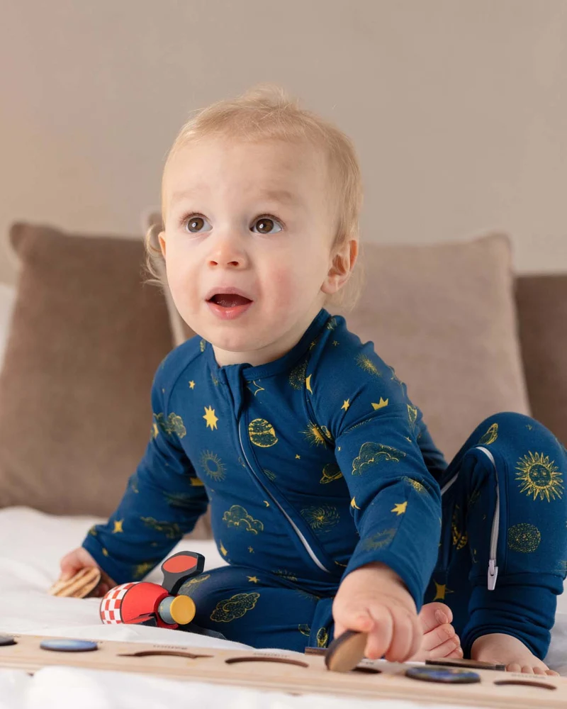 BABYGO® Schlafanzug mit Reißverschluss | 2er-Pack