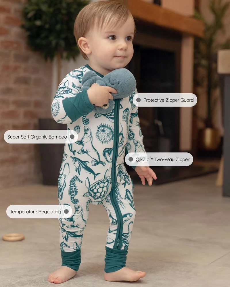 BABYGO® Schlafanzug mit Reißverschluss | 2er-Pack