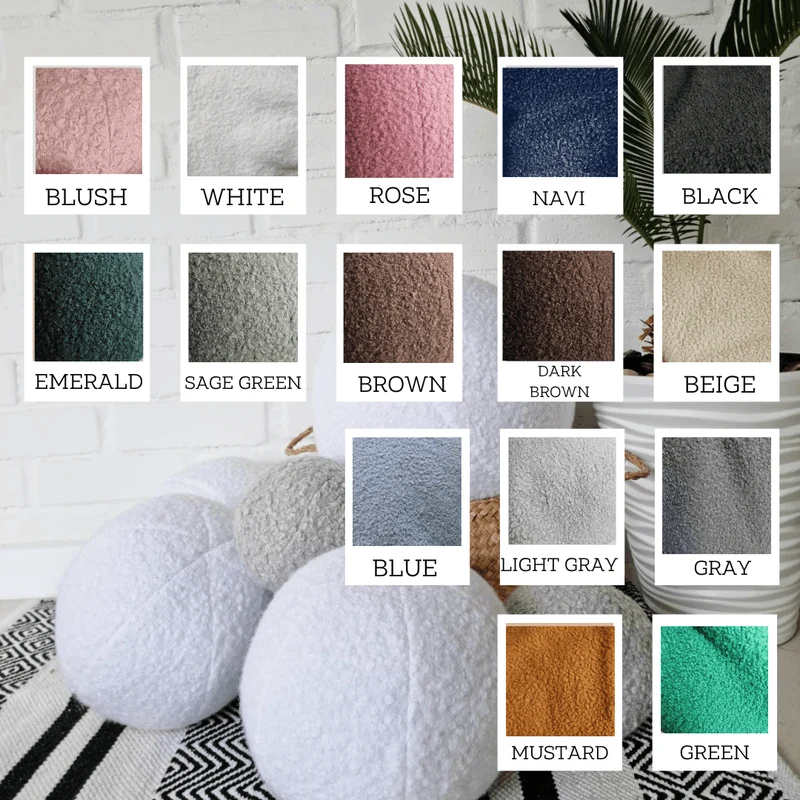 Throw pillow round. Decorative sofa pillows.