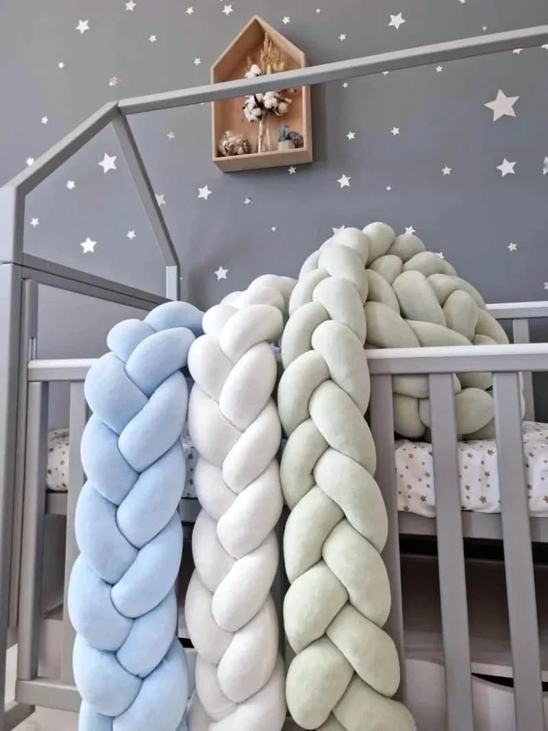 Braided Crib Bumper 15 cm