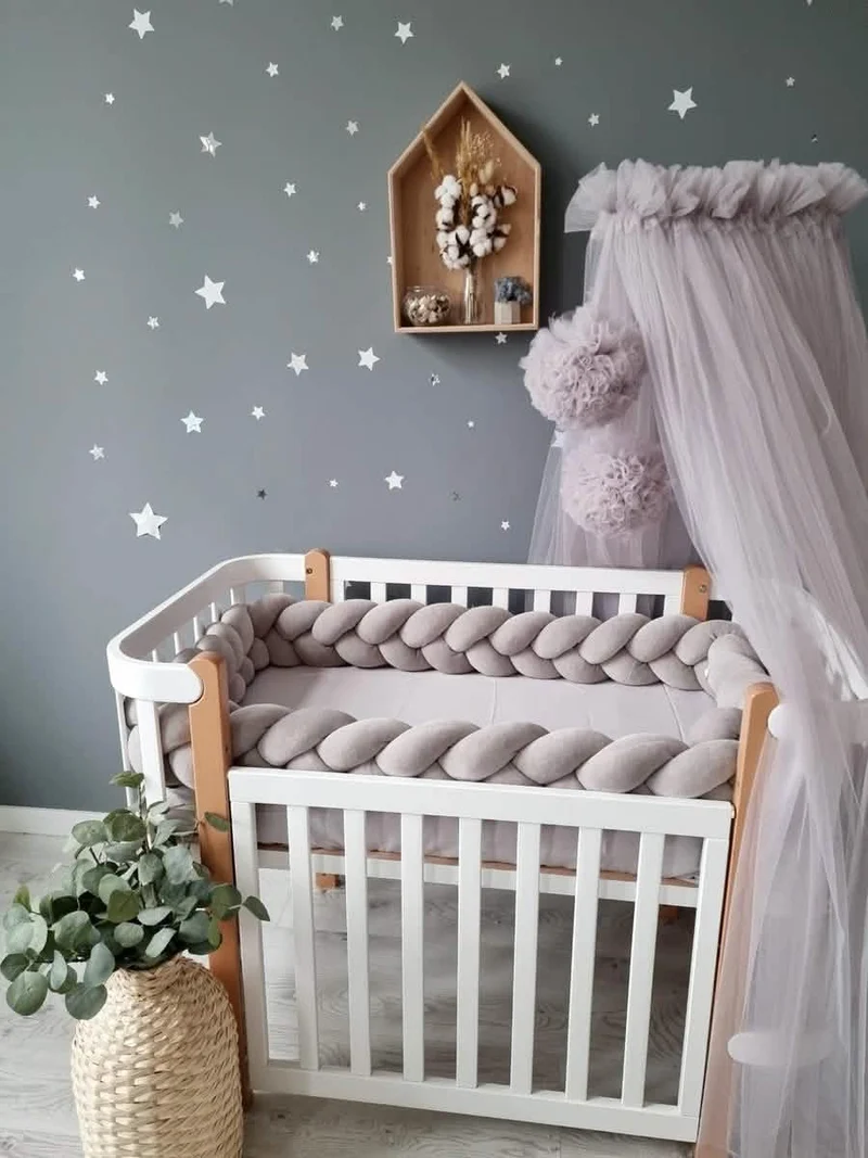 Braided Crib Bumper 15 cm