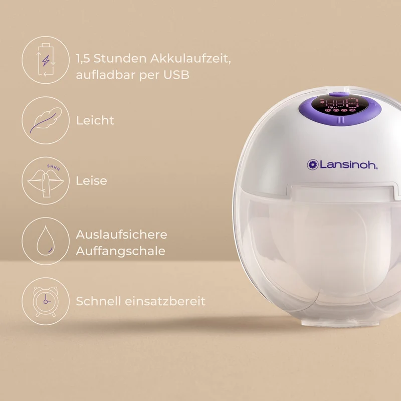 Lansinoh® Tragbare Milchpumpe