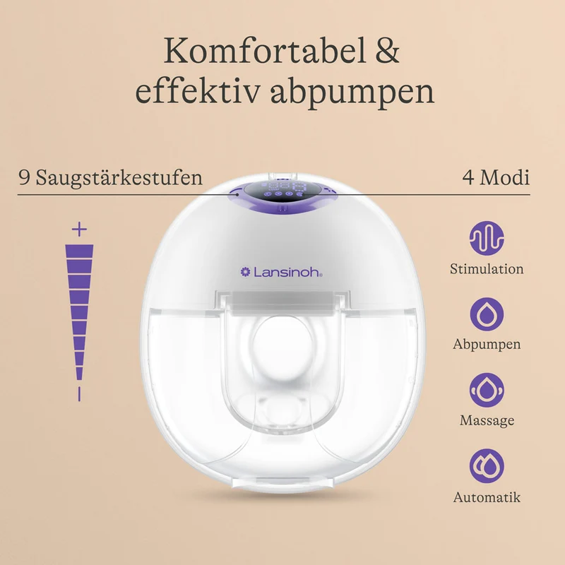Lansinoh® Tragbare Milchpumpe