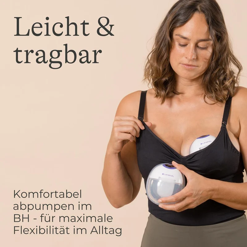 Lansinoh® Tragbare Doppelmilchpumpe
