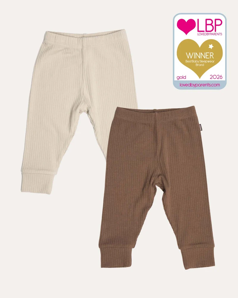 BABYGO® Kurzer Rippstrick-Body & Leggings | 2er-Pack