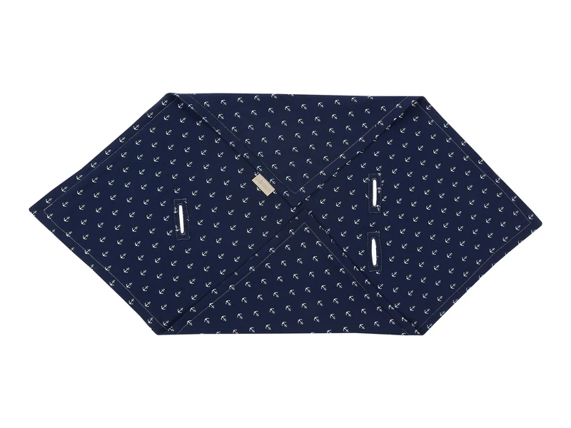 Babydecke für Babyschale Sommer aus Musselin mit Anker-Motiv – leicht & luftig
