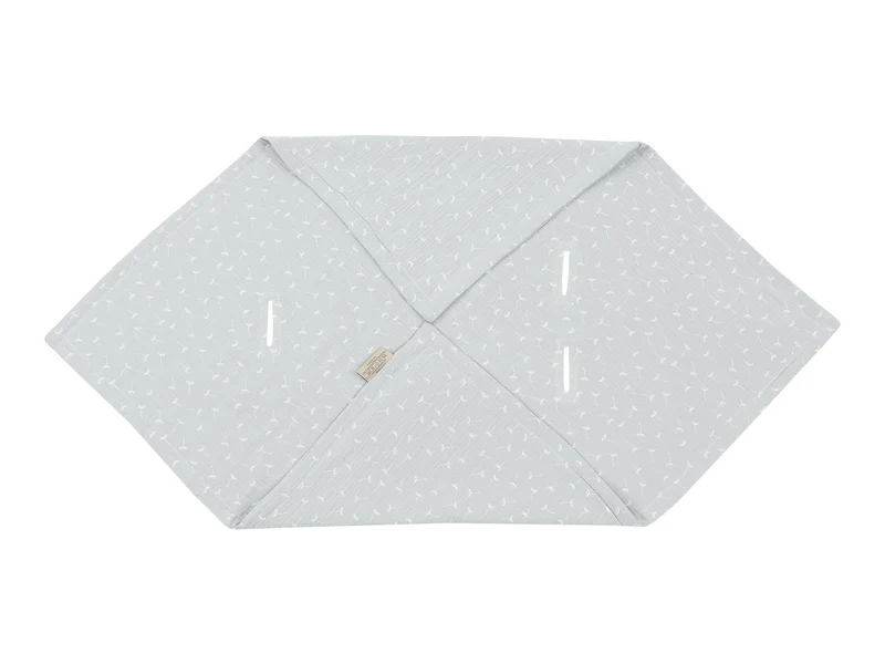 Babydecke für Babyschale Sommer aus Musselin mit Pusteblumen – leicht & luftig