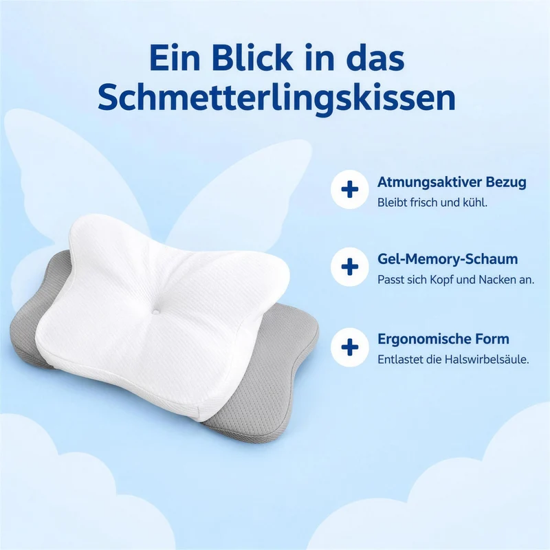 Schmetterlingskissen - Das Original ergonomische Kissen