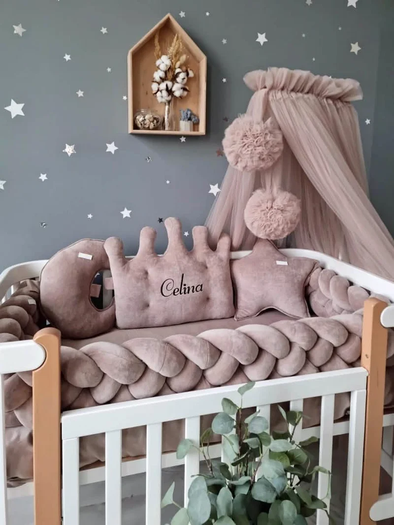 Baby Bedding Set Gender Neutral - Crown, Star Face & Moon