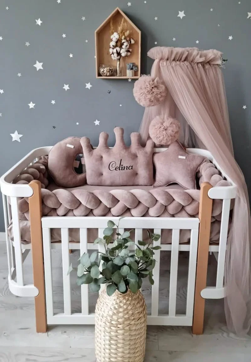 Baby Bedding Set Gender Neutral - Crown, Star Face & Moon