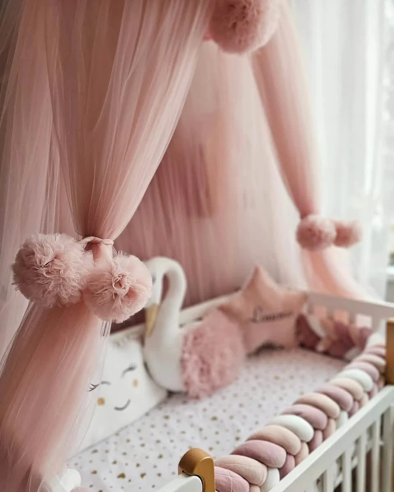 Baby Girl Bedding Set Luxury - Princess Swan, Star & Cloud