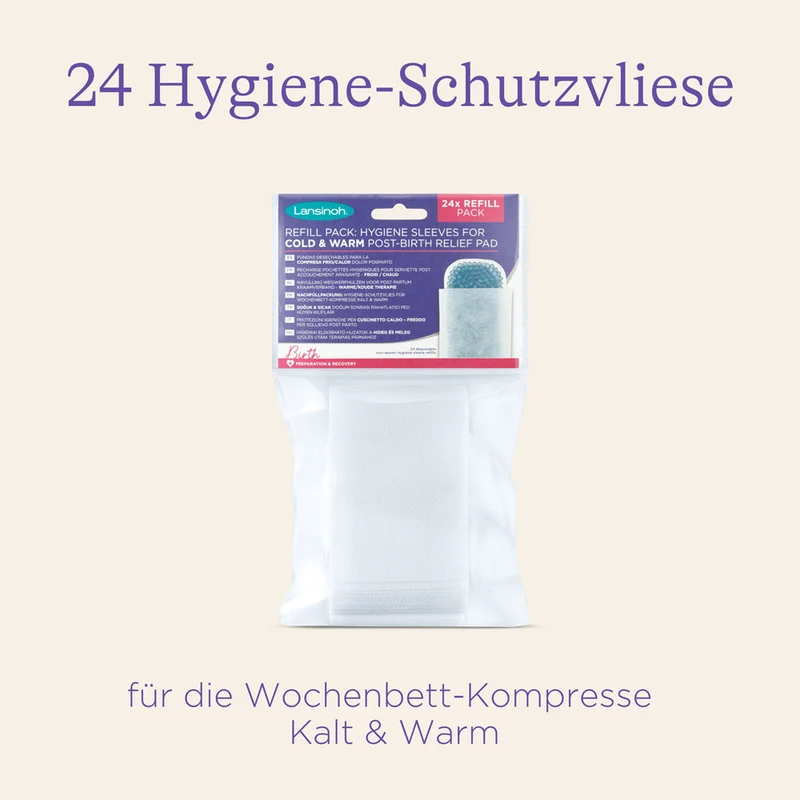 Nachfüllpackung: Hygiene-Schutzvlies für Wochenbett-Kompresse Kalt & Warm