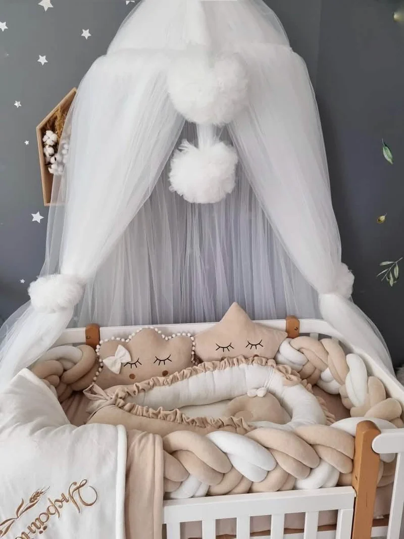 Baby Bedding Set Beige - Star & Cloud Pillows
