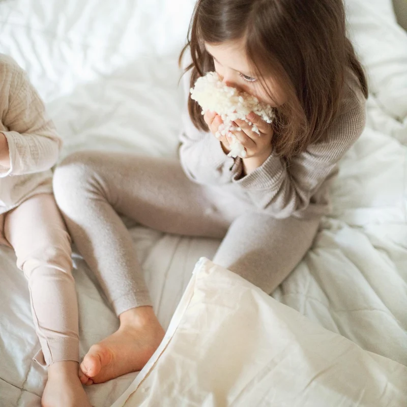 Bio-Schurwolle Kinderkopfkissen - WOOLLY WONDER TOP