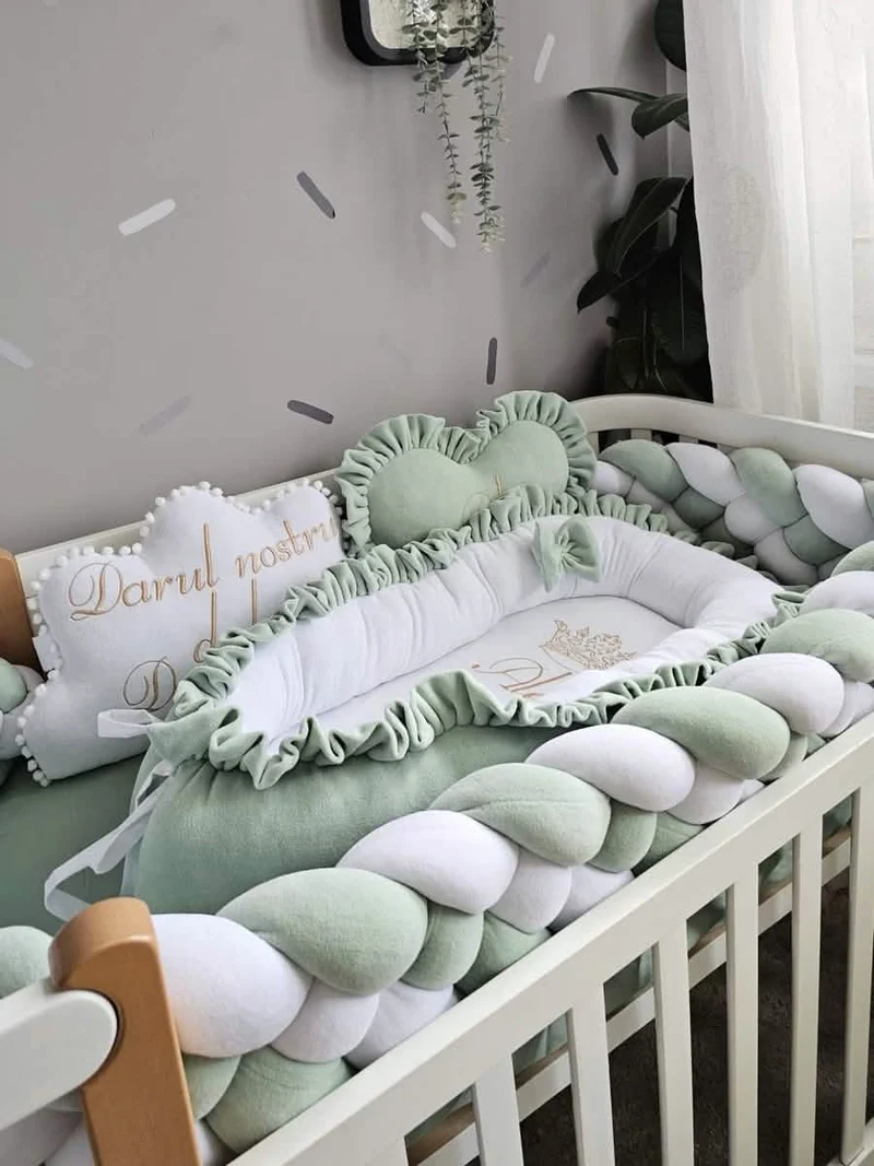 Green Pistachio Baby Bedding Set - Gender Neutral Nursery Decor