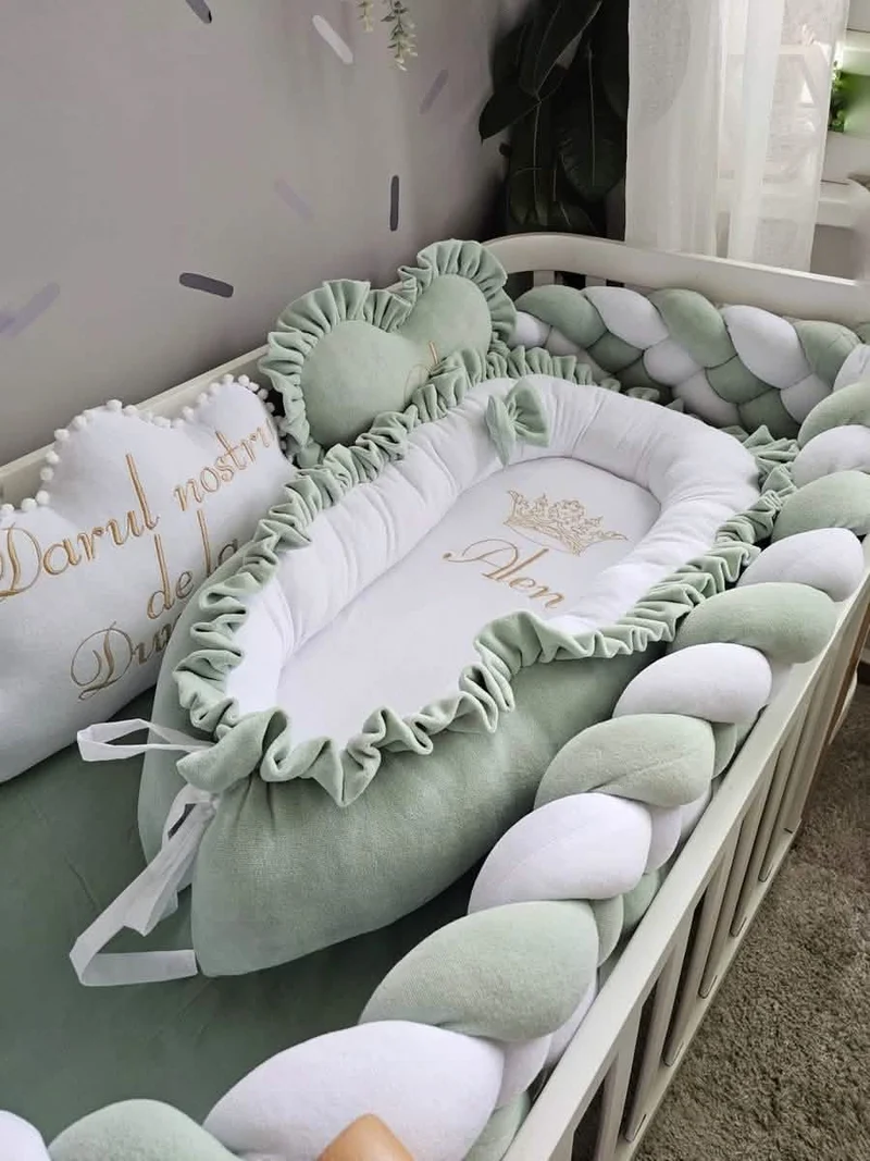Green Pistachio Baby Bedding Set - Gender Neutral Nursery Decor