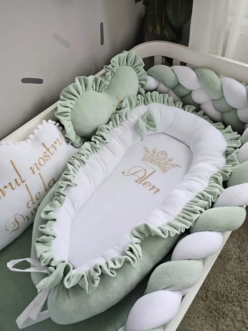 Green Pistachio Baby Bedding Set - Gender Neutral Nursery Decor