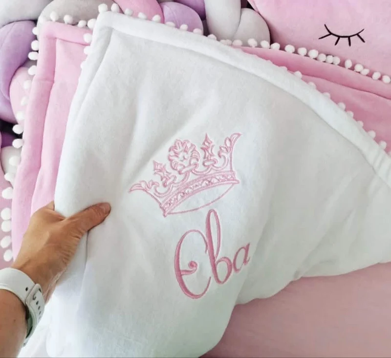 Pink Baby Girl Bedding Set - Star, Butterfly & Swan