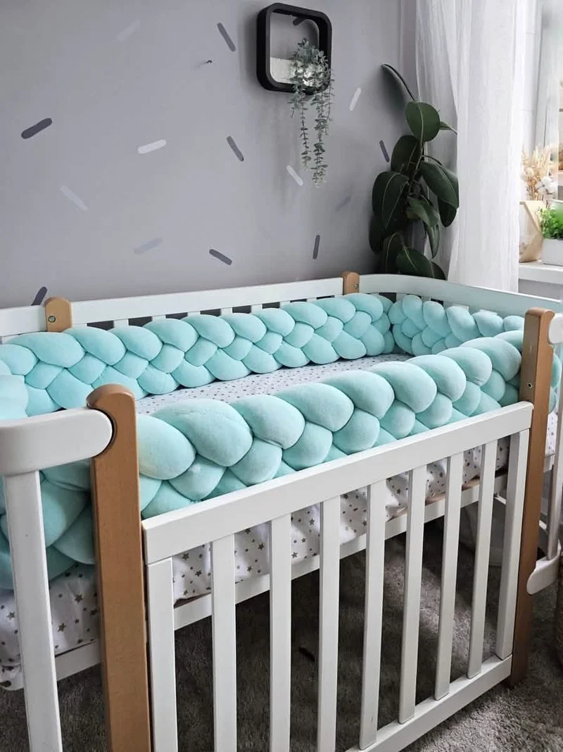 Crib Bumper Double Mint 20 cm
