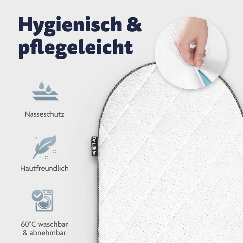Stubenwagenmatratze Dr. Lübbe Premium 70x37 cm