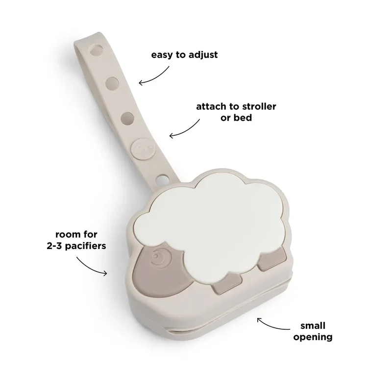 Silikone sutteholder - Sheepy - Sand