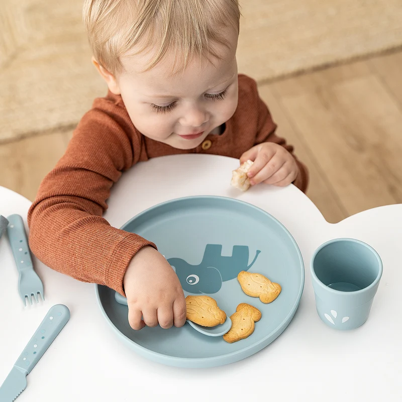 Foodie tallerken sæt - Elphee - Blå