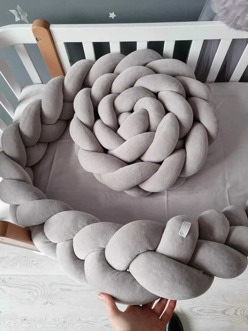 Braided Crib Bumper 15 cm