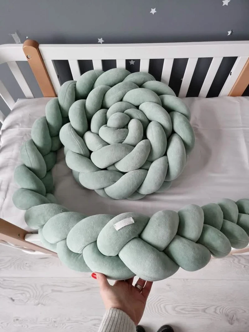 Braided Crib Bumper 15 cm