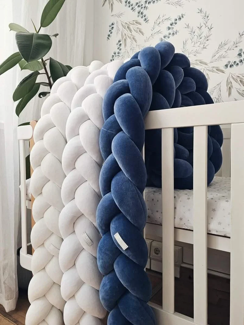 Braided Crib Bumper 15 cm