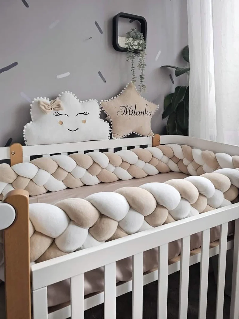 Beige Creamy Baby Bedding Set - Gender Neutral Nursery Decor