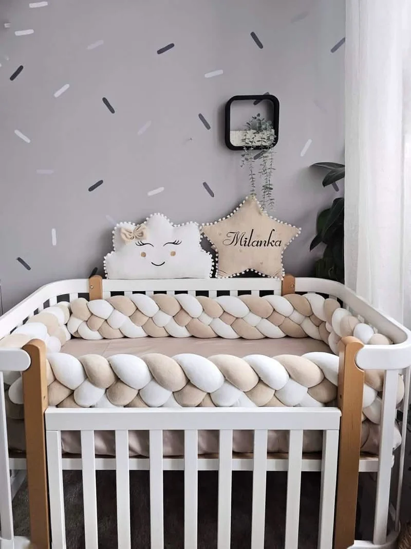 Beige Creamy Baby Bedding Set - Gender Neutral Nursery Decor