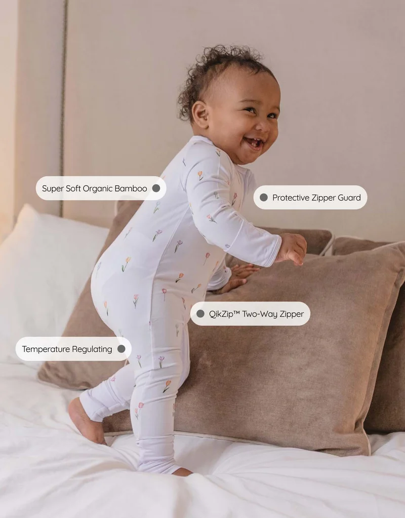 BABYGO® Tulip Zip Schlafanzug