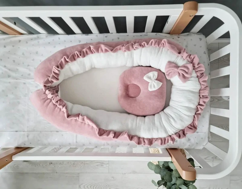 Baby Girl Bedding Set - Princess Swan, Star & Cloud Pillows