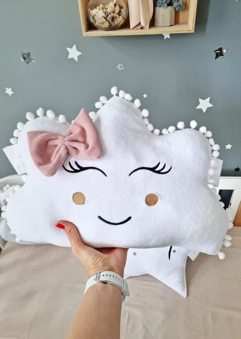 Baby Pillow Cloud with Face 50 cm