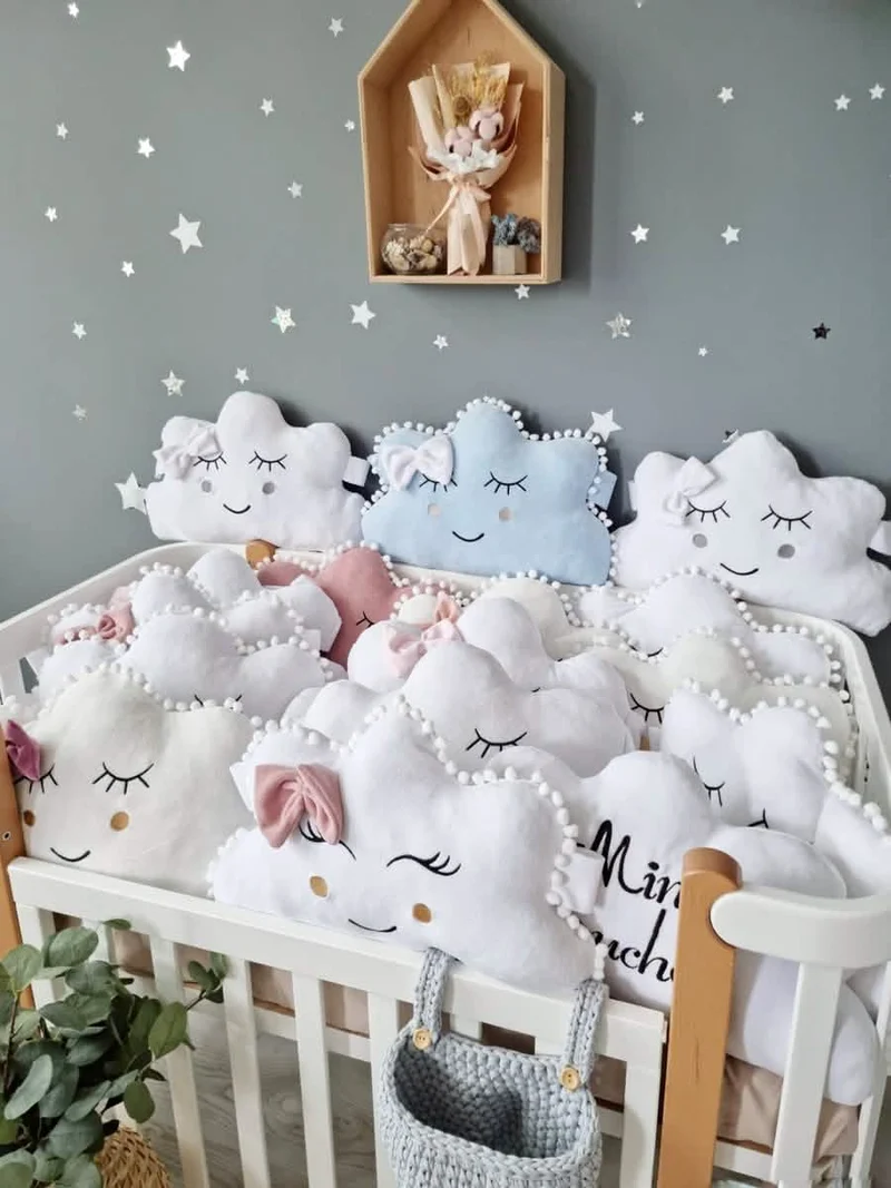 Baby Pillow Cloud with Face 50 cm