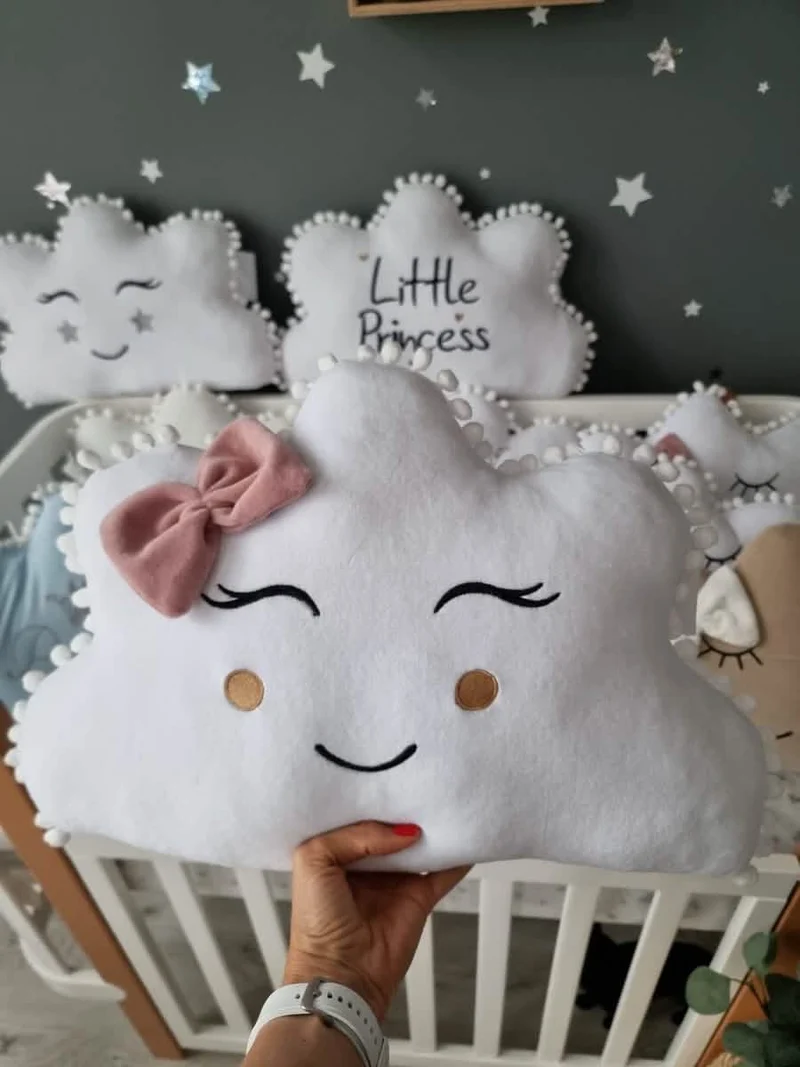 Baby Pillow Cloud with Face 50 cm