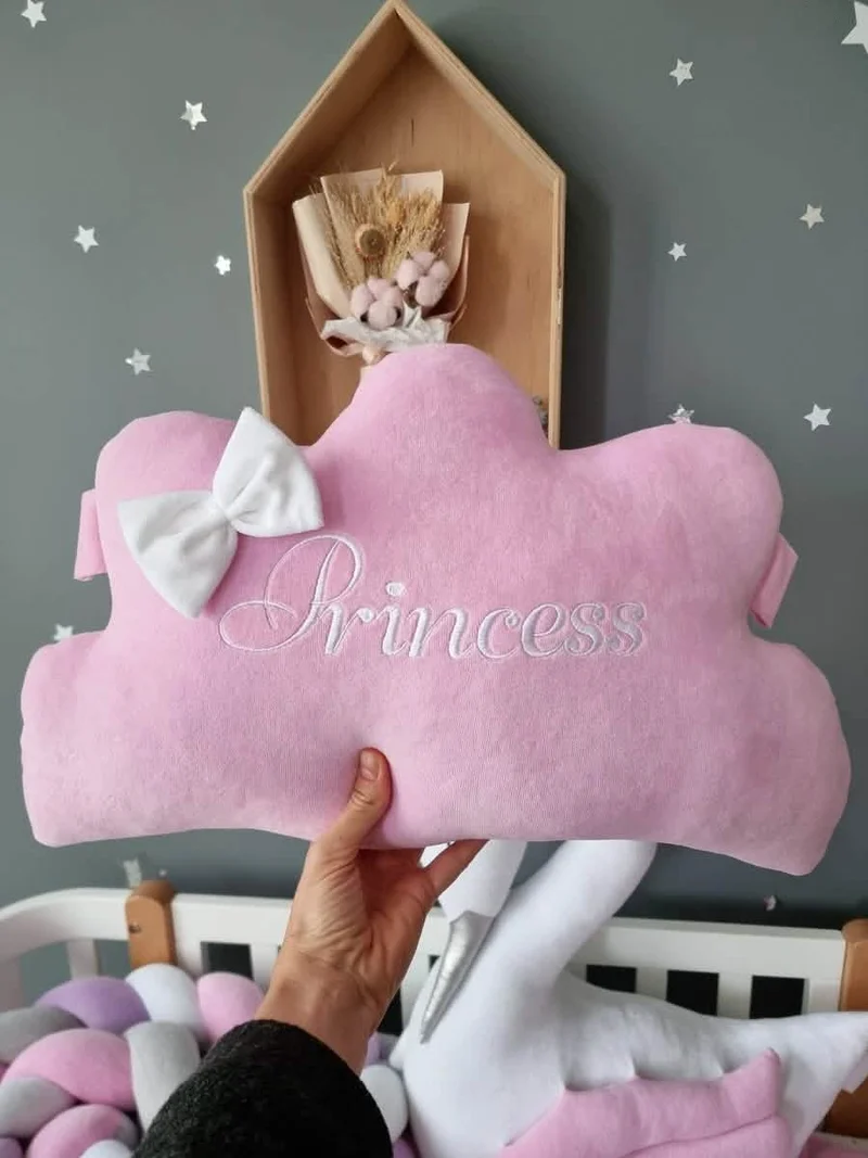 Personalized Cloud Baby Pillow with Name 50 cm