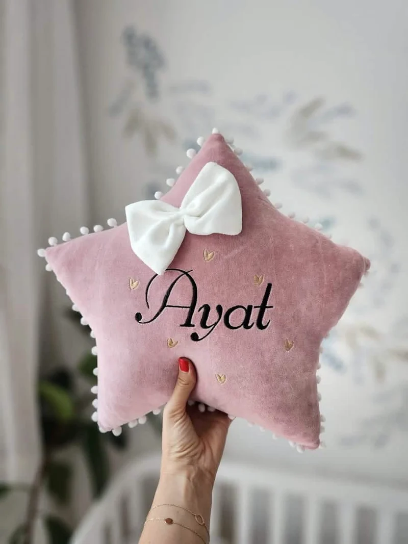 Personalized Star Baby Pillow 40 cm