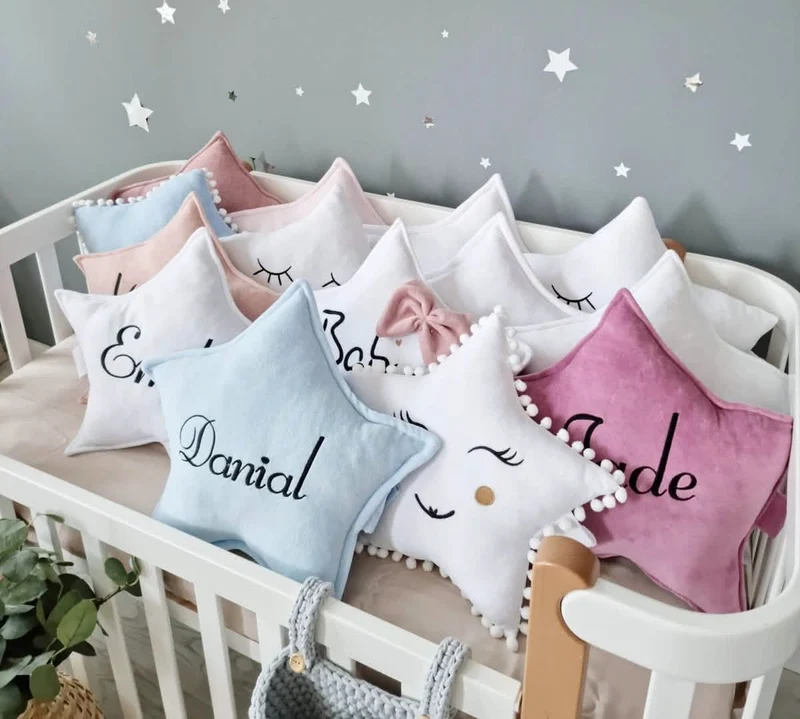 Personalized Star Baby Pillow 40 cm