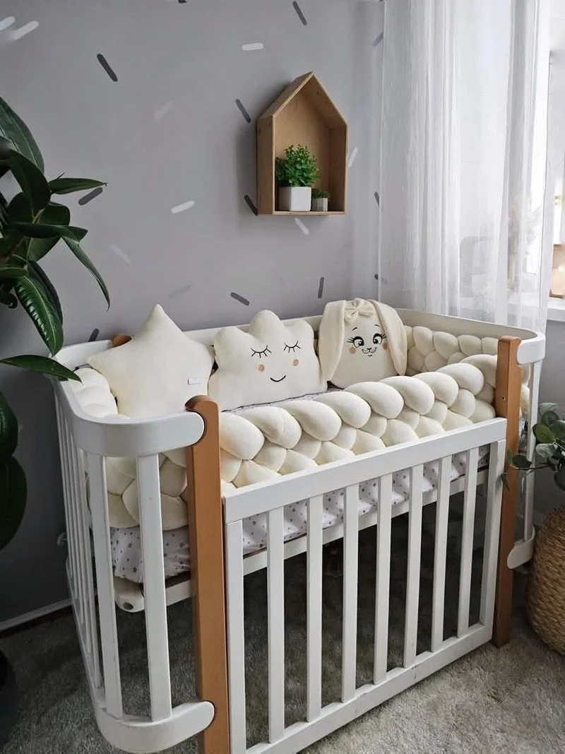 Baby Bedding Set - Cloud Face, Star & Bunny Pillows