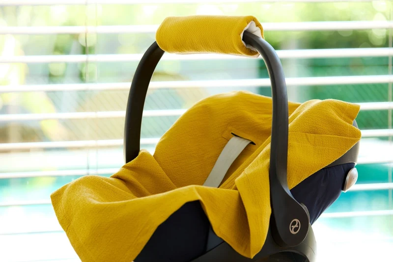 Babydecke für Babyschale Sommer aus Doppelkrepp – weich & robust
