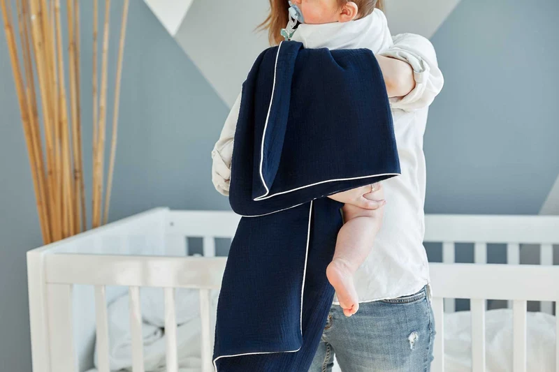 Babydecke Musselin Uni
