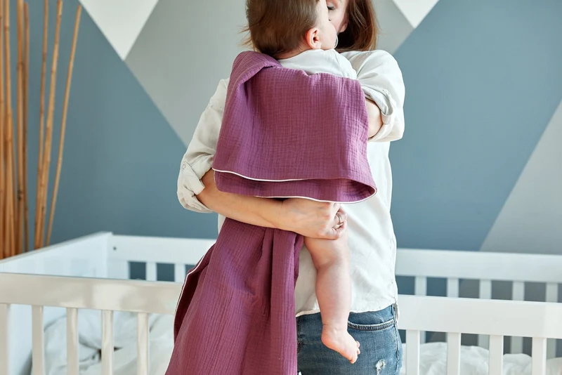 Babydecke Musselin Uni