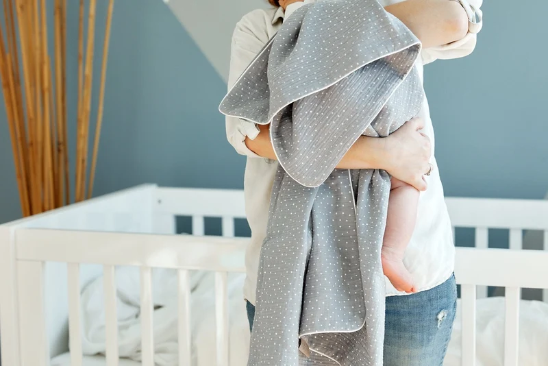 Babydecke Musselin Uni