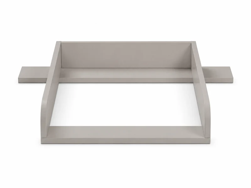 Wickelaufsatz für GULLABERG-Kommode mit 3 Schubladen – grau, mit Abdeckblenden – Wickelfläche 50 × 70 cm